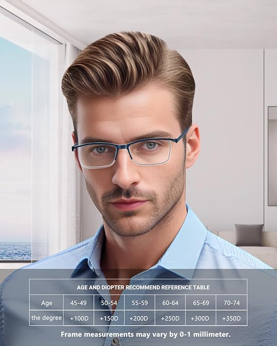 TERAISE Lunettes de Lecture Anti-Lumière Bleue - Pack de 4 Paires Légères TR90 Homme/Femme